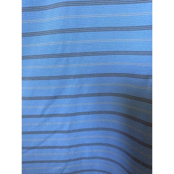 Pebble Beach Performance Blue Striped Golf Polo - Picture 4 of 4